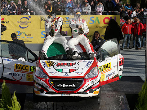 Enrico Brazzoli - Luca Beltrame con Winner Rally Team e Vieffecorse Campioni del Mondo Rally WRC3