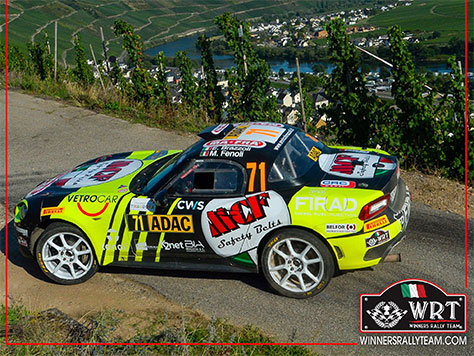 Winners Rally Team. Enrico Brazzoli conquista in Germania il titolo FIA R-GT